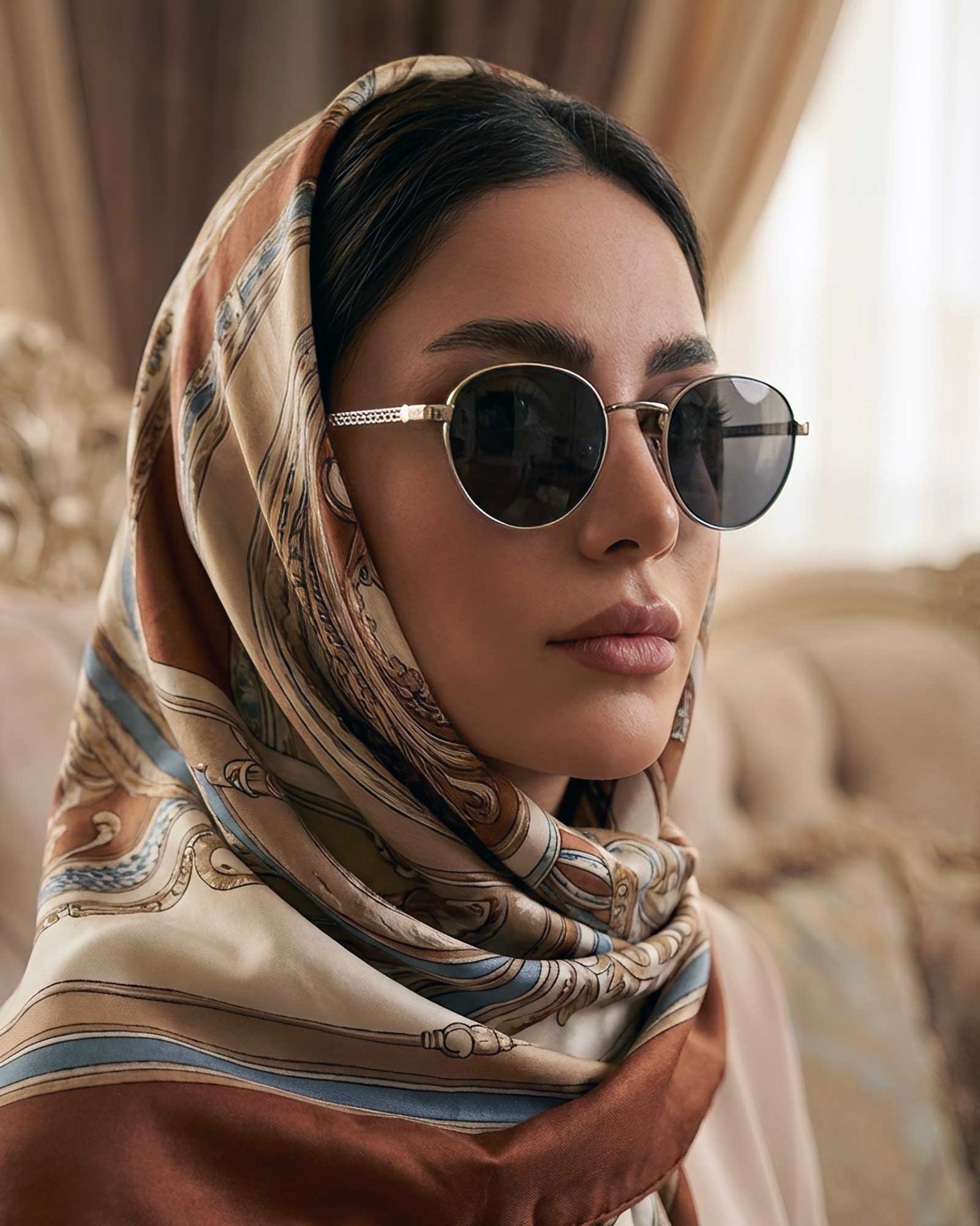عینک آفتابی برند Beeline مدل کلاسیک فریم فلزی | دارای استاندارد UV400